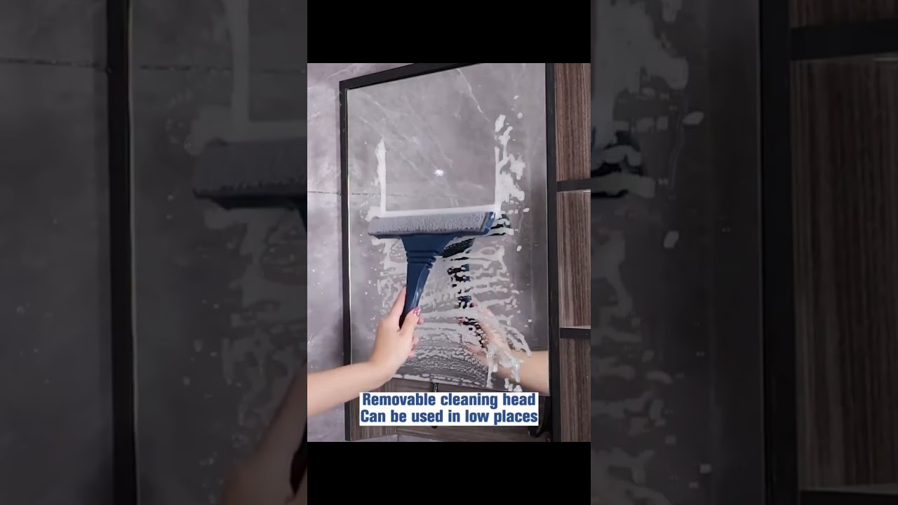 in 1 Window Mesh Screen Brush Window Cleaner Magic Broom Wiper Telescopic Long Ha