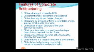 Module1 part-a Introduction to Corporate Restructuring