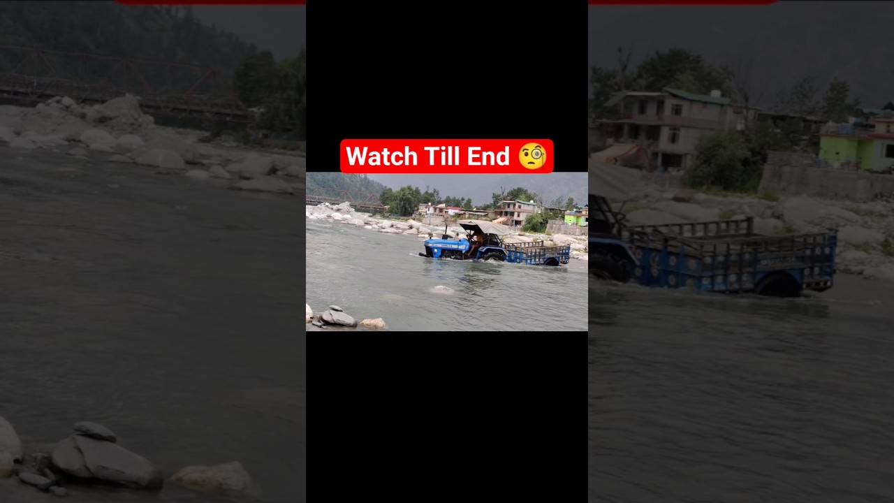 Tractor River Crossing in the Hills 🚜 | Watch Till the End 