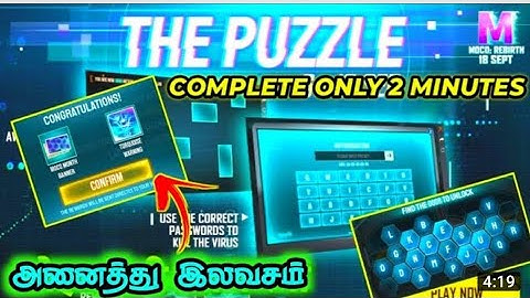 Free Fire How to complete the Puzzle Event on Tamil | Elite Moco Event | RAGU GAMING