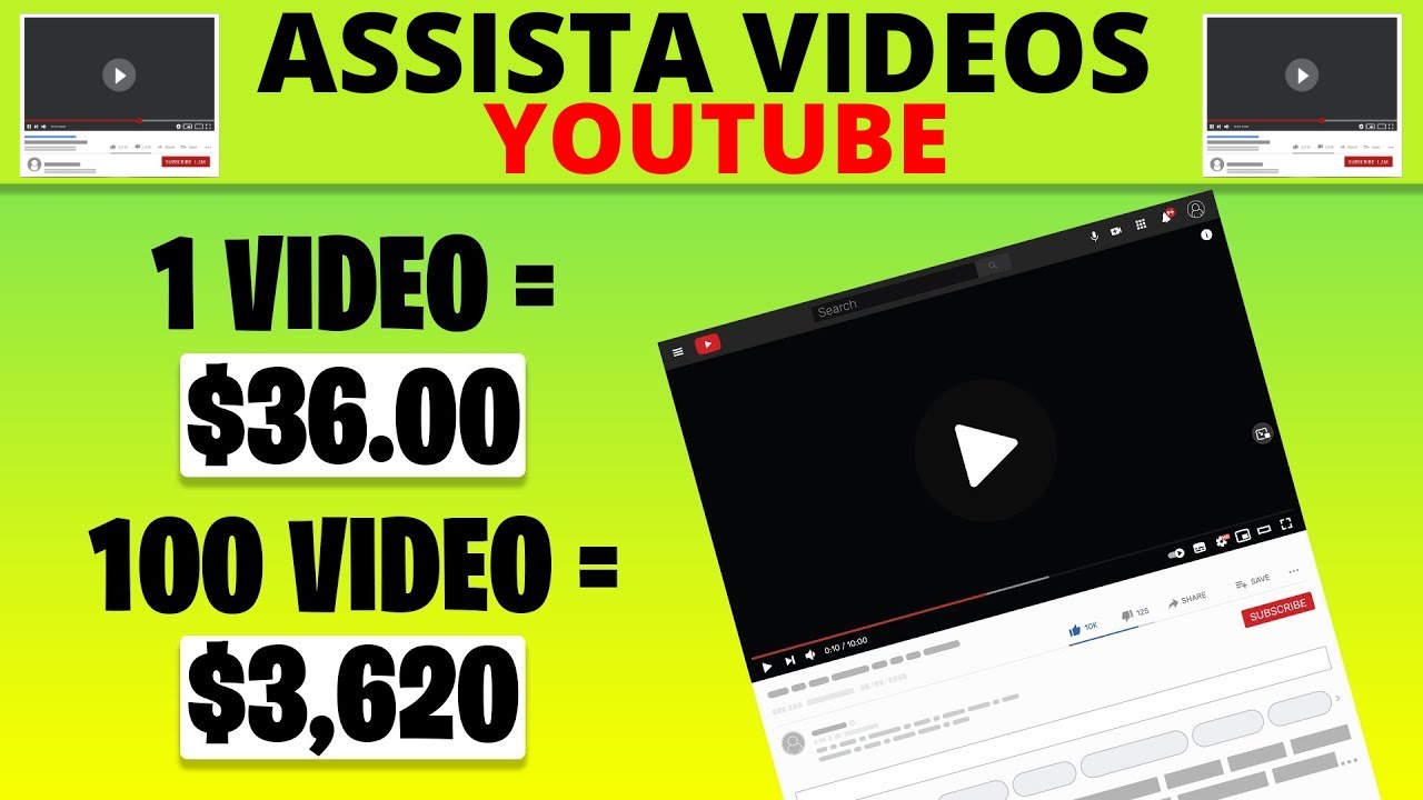 Ganhe $36,20 Por Dia Assistindo Vídeos PAGA NO PAYPAL - Ganhar Dinheiro Online