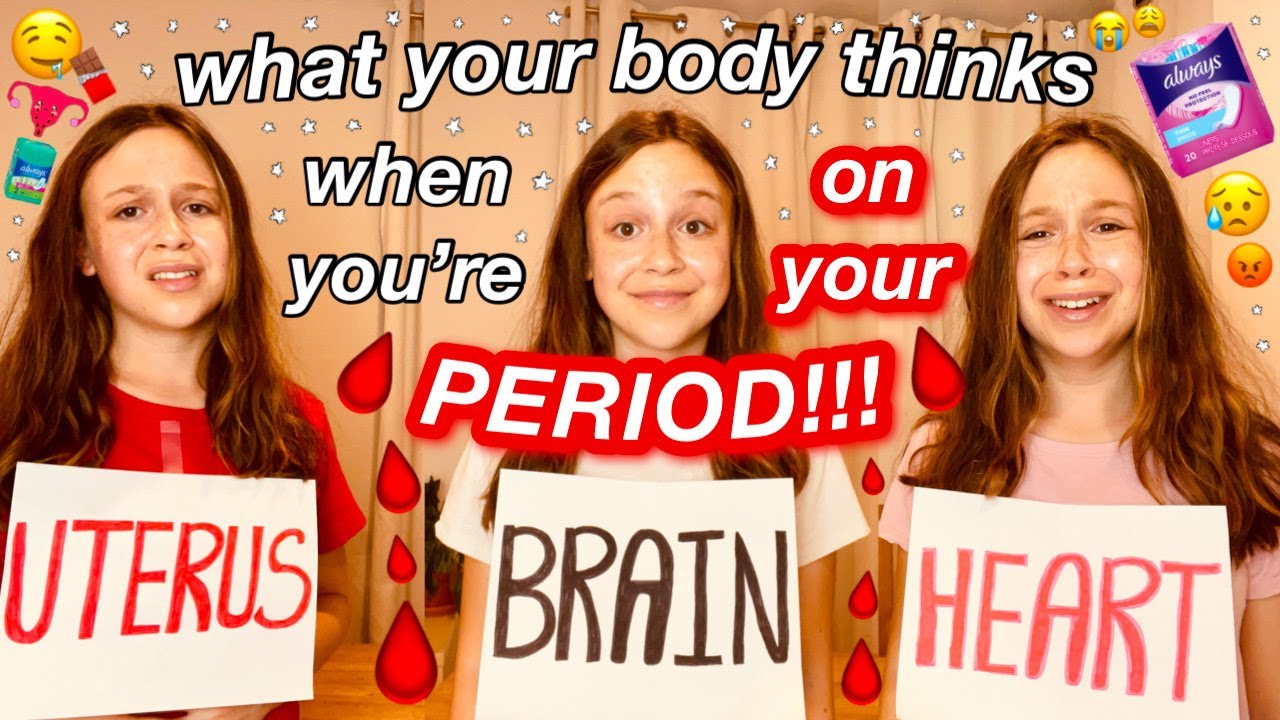 what your body thinks when you're on your period - YouTube