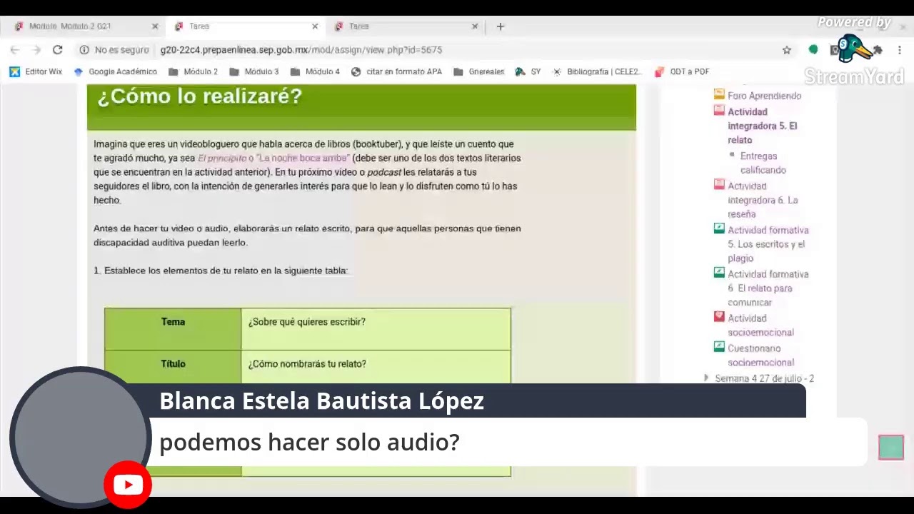 Módulo 2 Semana 3 – “El relato”, “La reseña” - Gen. 21 - Sesión en Vivo