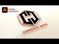 How To Design Modern Monogram Logo | Adobe Illustrator Tutorial