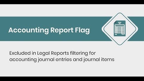 Odoo Apps - Accounting Report Flag | Odoo 15