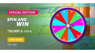 Amazon Special Edition Spin And Win Quiz Answers Win 50,000 Amazon Pay Balance