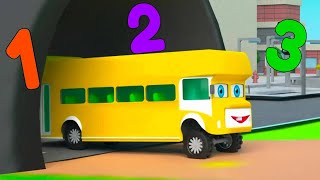 Ten Little Buses | Wheels on the Bus | Nursery Rhymes & Songs Collection Kids USA