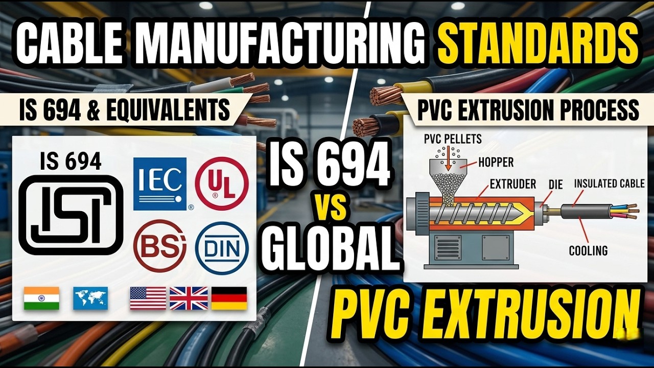 Chapter 10 Cable Manufacturing Standards: IS 694, Global Equivalents ...