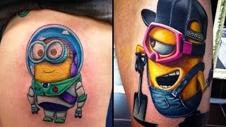 60 Top Funniest Minions Tattoos