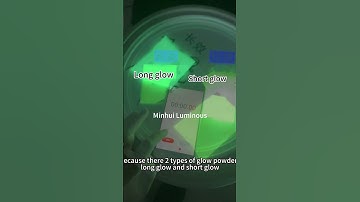 Why does my glow in the dark powder stop glowing so quickly? #shorts