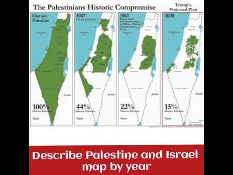 Palestine 🇵🇸 And Israel 🗺 Map 1917 To 2021 Gaza Map Palestine Map Israel Map Historical 🗺 Map 1