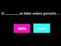 A1, A2, B1 - Deutsch lernen, #Grammatik, Deutsche Grammatik, #Konjunktiv #hätte #wäre #deutschlernen