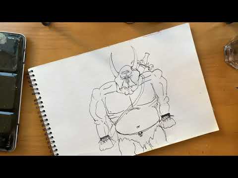 "Demon Commuter" - ASMR Drawing - Pierre's Doodles!