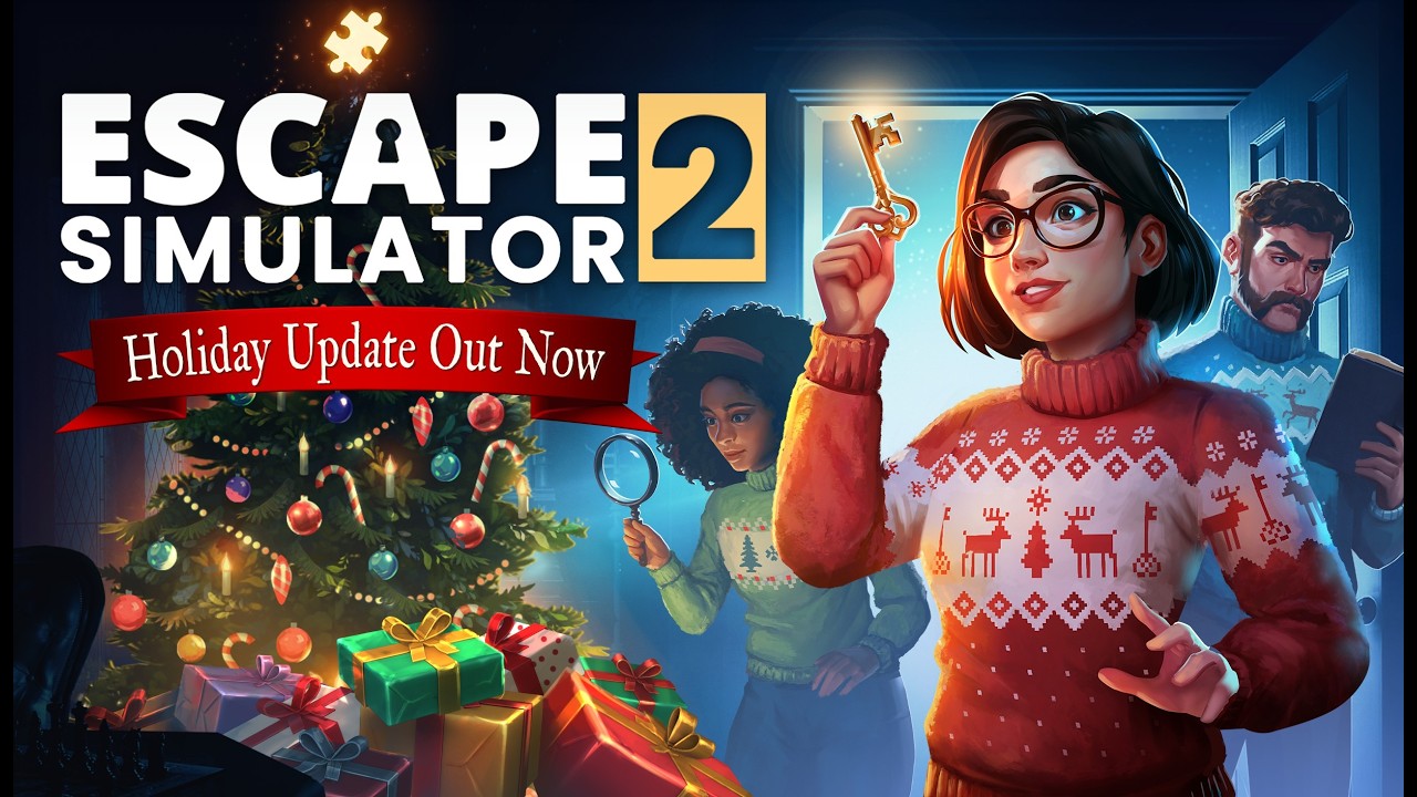 Une salle de Noël gratuite est maintenant disponible dans Escape Simulator 2