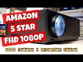 5 STAR Amazon Native 1080p LED Projector JIMTAB M18 4500 Lumens
