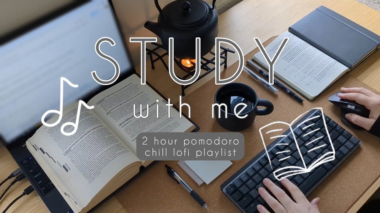 2 HOUR STUDY WITH ME 💻📖 chill lofi playlist | pomodoro 25/5 - YouTube