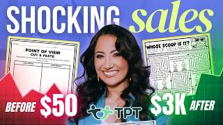 I went from $50 TO $200 DAILY when I DID THIS IN TPT | Teachers pay Teachers Store Net Worth