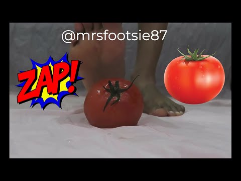 Feet Crushing Tomato #ASMR