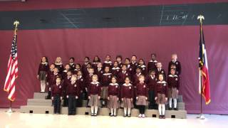 Challenger School 1st & 2nd Grade Singing Thank You Military