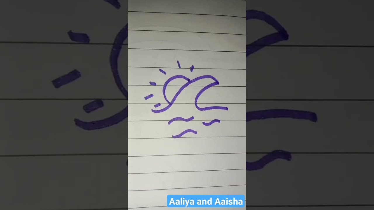 How to draw A tsunami 🌊🌀🤑😘🥰😛| 