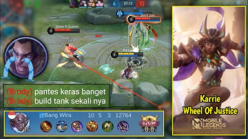 INILAH KEUNTUNGANNYA KARRIE ITEM TANK! TOP GLOBAL KARRIE - KARRIE BEST BUILD 2022 - MOBILE LEGENDS