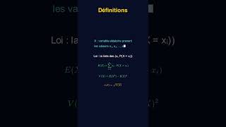 Variable aléatoire : loi, espérance & variance en 1 min ⚡ | Bac 2026 Maths Terminale