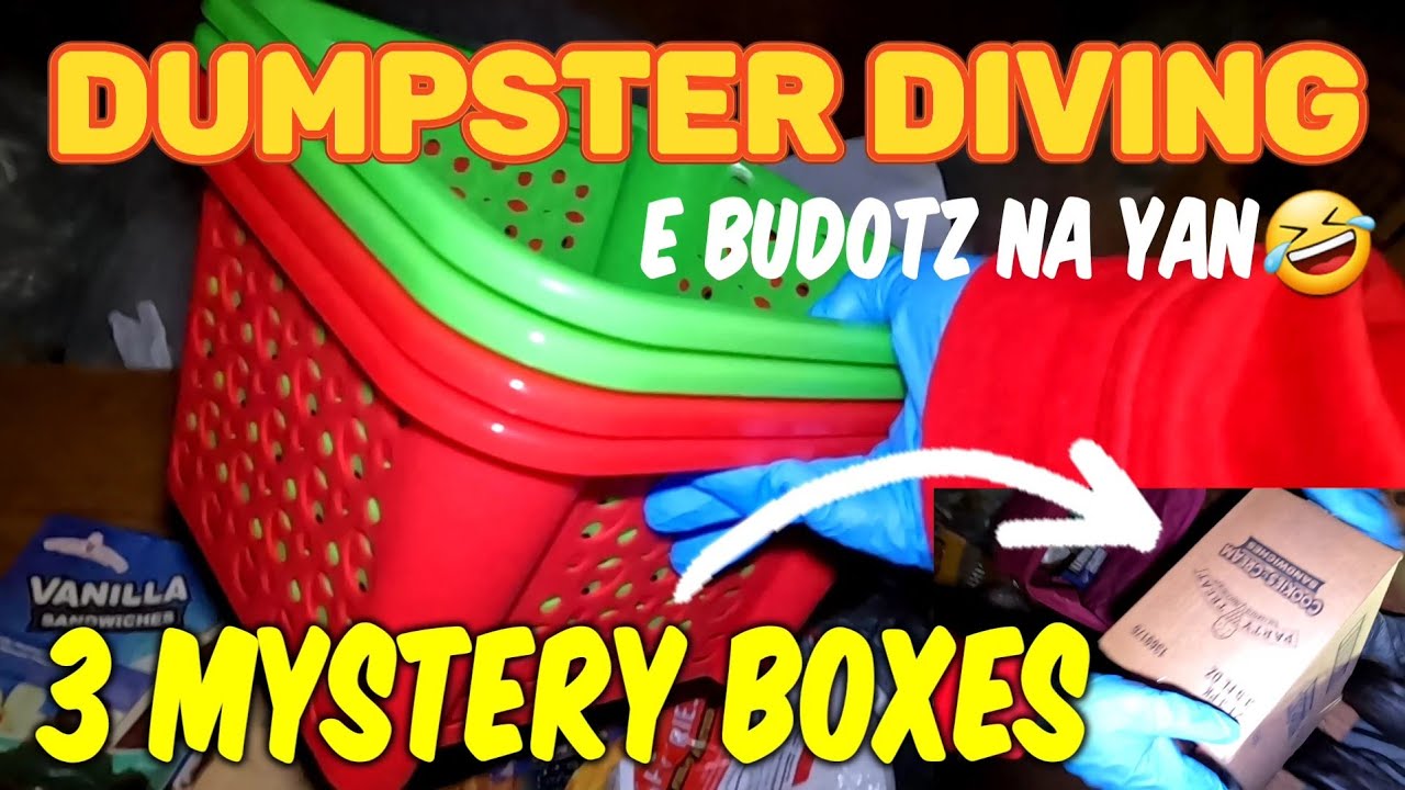 Dumpster Diving3 MYSTERY BOXES ANO KAYA YUN🤔?NAG BUDOTZ KY MR.BIN🤣