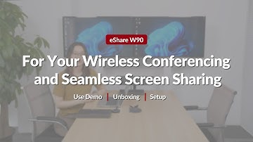 eShare W90 Use Demo/Unboxing/Setup -  the Best Wireless Conferencing System for Your Meeting Rooms