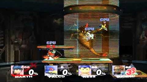 SSBB TAS Marth v 3 level 9 CPU