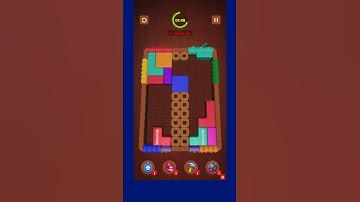 Wood Block Jam - Level 65 Solution (Fast & Easy)