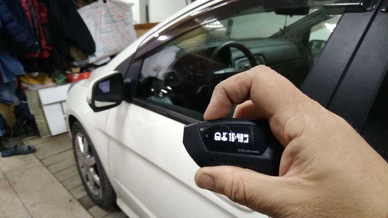 Mercedes B I (W245) 2008 год. Дистанционный запуск Pandora DX9X ...