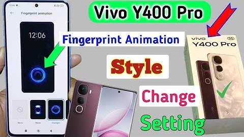 Vivo Y400 Pro Fingerprint Animation Setting/How to change fingerprint animation in vivo y400 pro