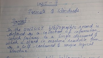 BLI 223 NOTES || UNIT 7 || IGNOU BLIS NOTES..