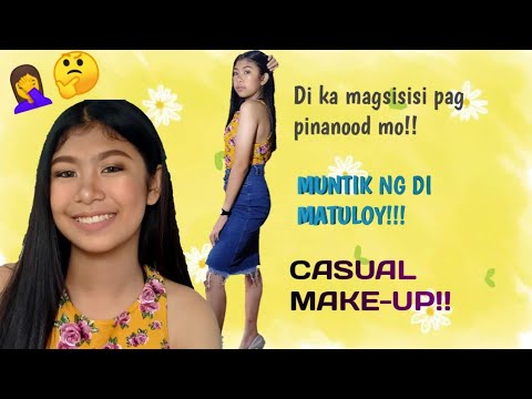 CASUAL NUDE MAKE-UP TUTORIAL +CASUAL WEAR Modelling Ramp || Aglalaok