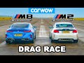 BMW M8 vs M2: DRAG RACE *David vs Goliath!*