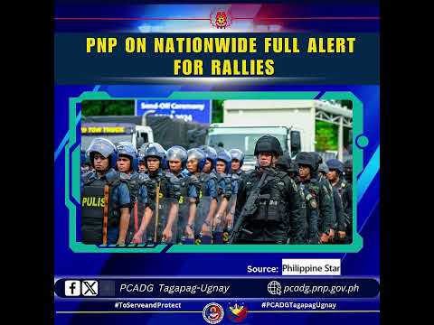 PNP On Full Alert For INC Rallies