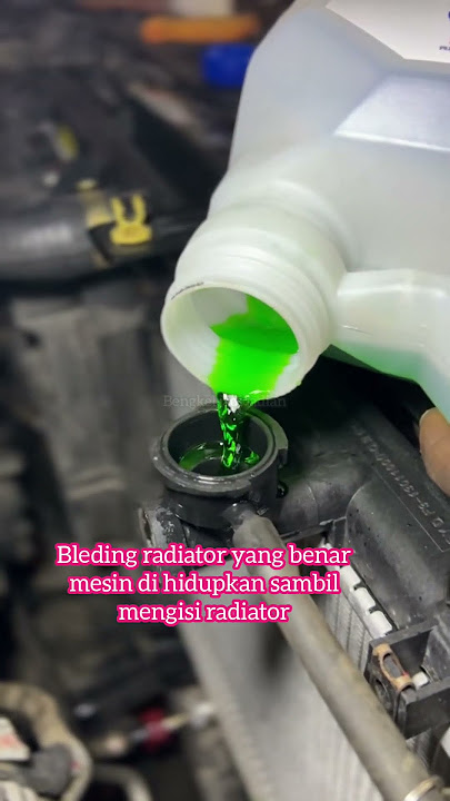 bleding radiator mobil