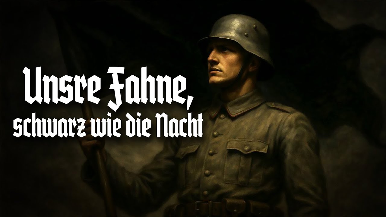 Unsre Fahne, schwarz wie die Nacht - Freikorpslied [+Liedtext]
