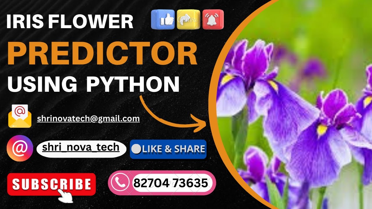 Iris flower predictor using python #finalyearproject # ...