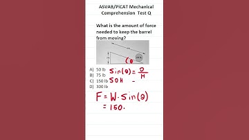 Mechanical Comprehension Practice Test Question for the ASVAB & PiCAT #acetheasvab #grammarhero