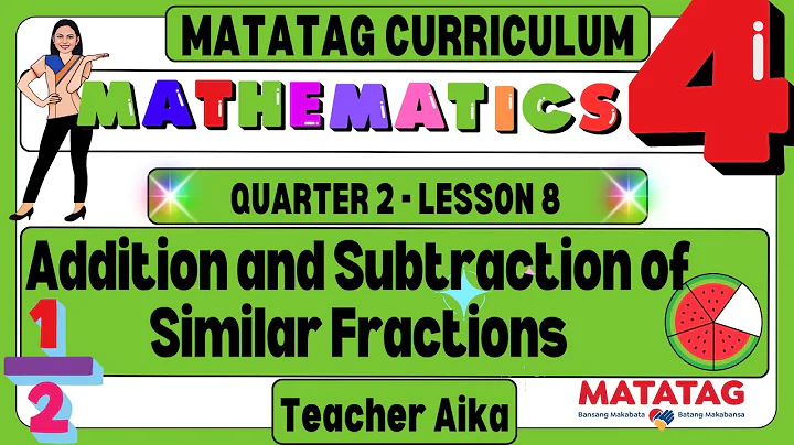 MATATAG Math 4 Grade 4 Quarter 2 Lesson 8 Addition and Subtraction of Similar Fractions