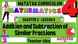 MATATAG Math 4 Grade 4 Quarter 2 Lesson 8 Addition and Subtraction of Similar Fractions screenshot 5