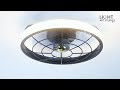 Swift Ceiling Fan | 16 Inch BLDC 16W LED Fan | Compact Designer Fan | Light Art Studio