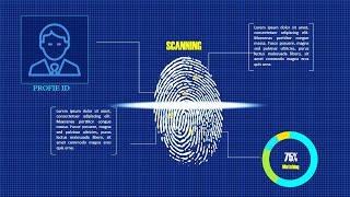 Biometric Fingerprint Scanning Slide in PowerPoint