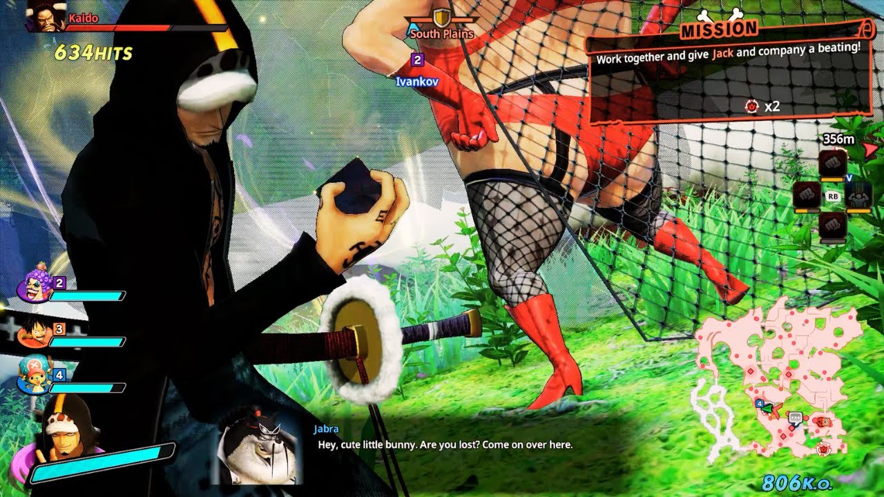 TRAFALGAR LAW VS GIANTS | One Piece Pirate Warriors 4