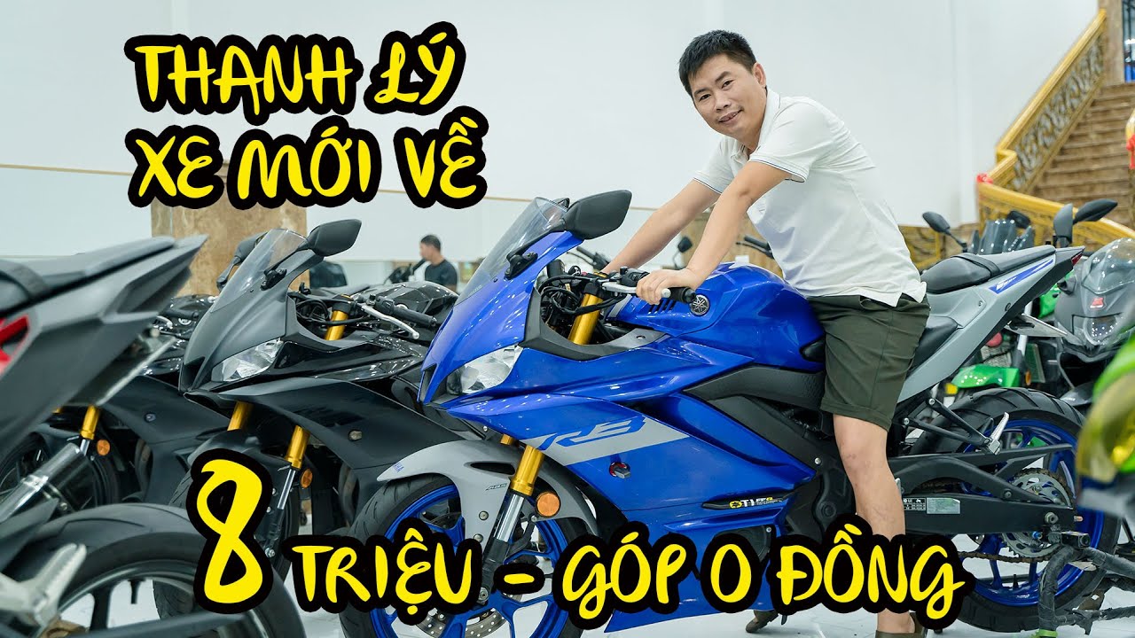 THANH LÝ MOTOR CŨ GIÁ RẺ YAMAHA R3 KAWASAKI Z300 CBR150 GSX150 F150 CHỈ 8 TRIỆU NHẬN XE MÁY GIÁ RẺ
