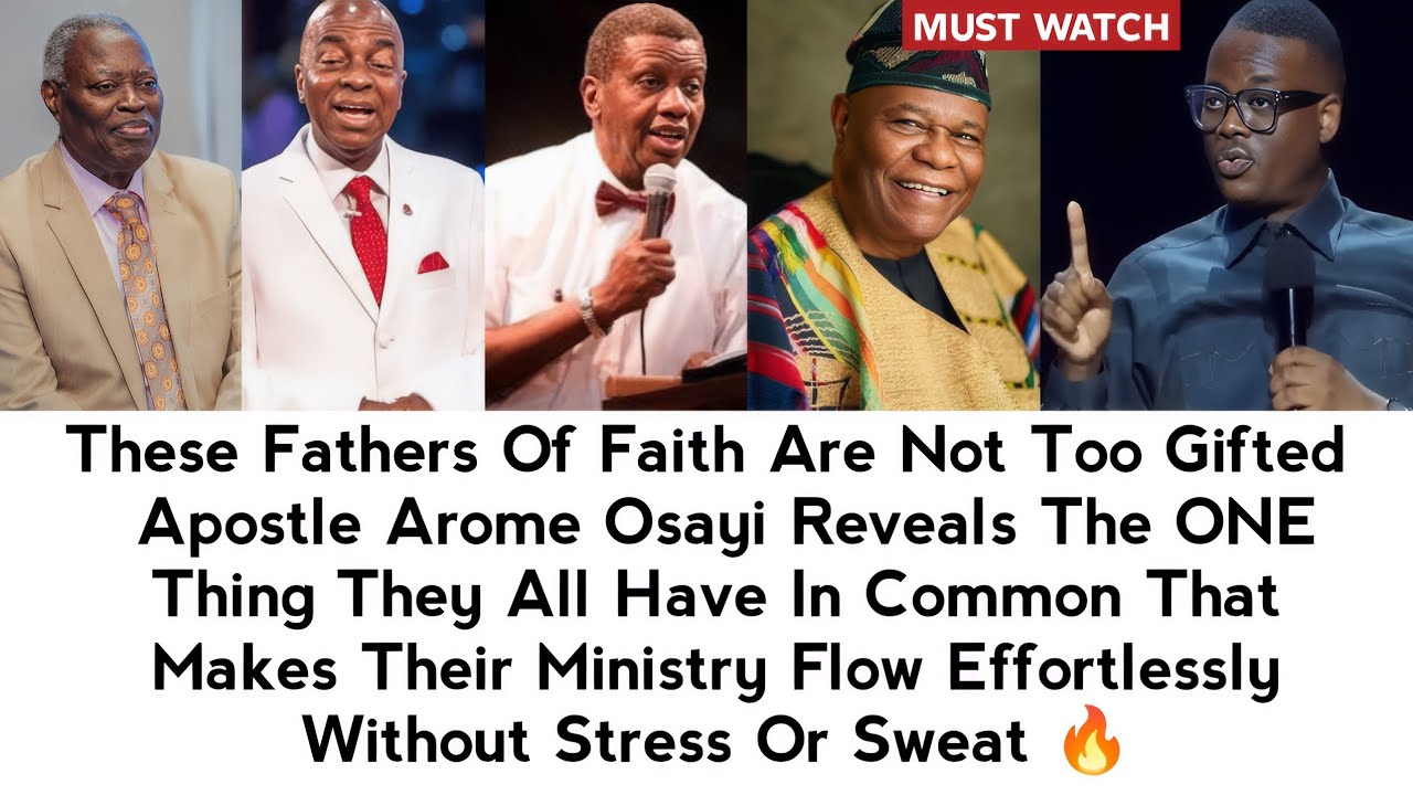 Отцы веры не слишком одарены, апостол Ароме раскрывает одну общую черту, которая их всех объединяет.