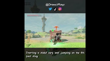 Shield Surf Stasis Launching is pretty neat  - #shorts #zelda