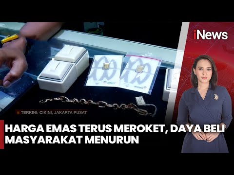 Harga Emas Antam Cetak Rekor Baru, Meski Emas Dunia Turun Tipis | iNews Siang 14/1