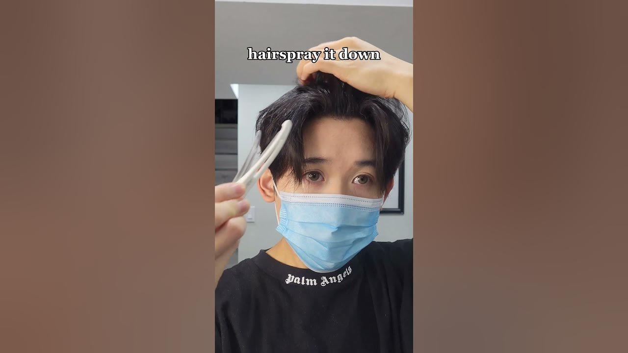 how korean men style hair